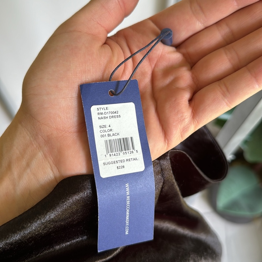 BN Rebecca Minkoff Nash One Shoulder Satin Dress 4 - Picture 4 of 4